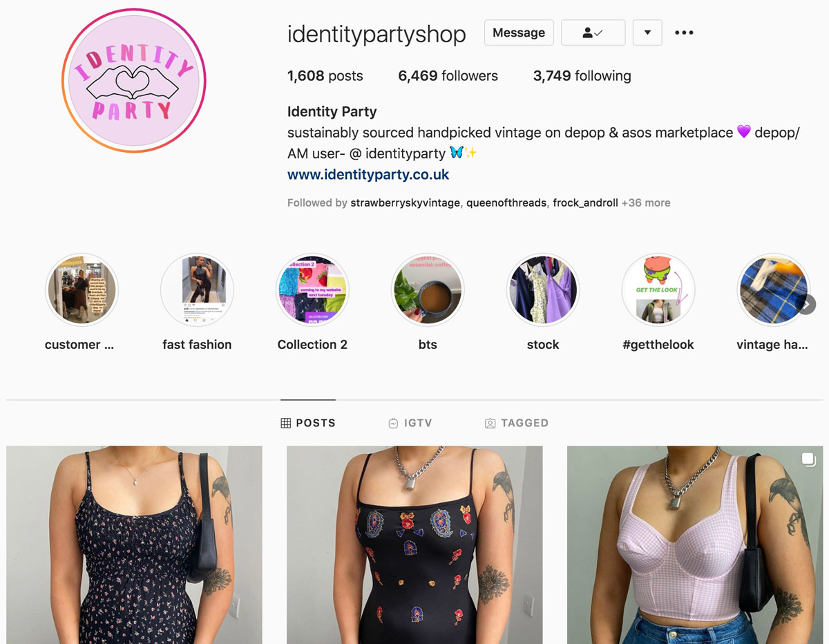 Instagram is perfect for showcasing your store and products